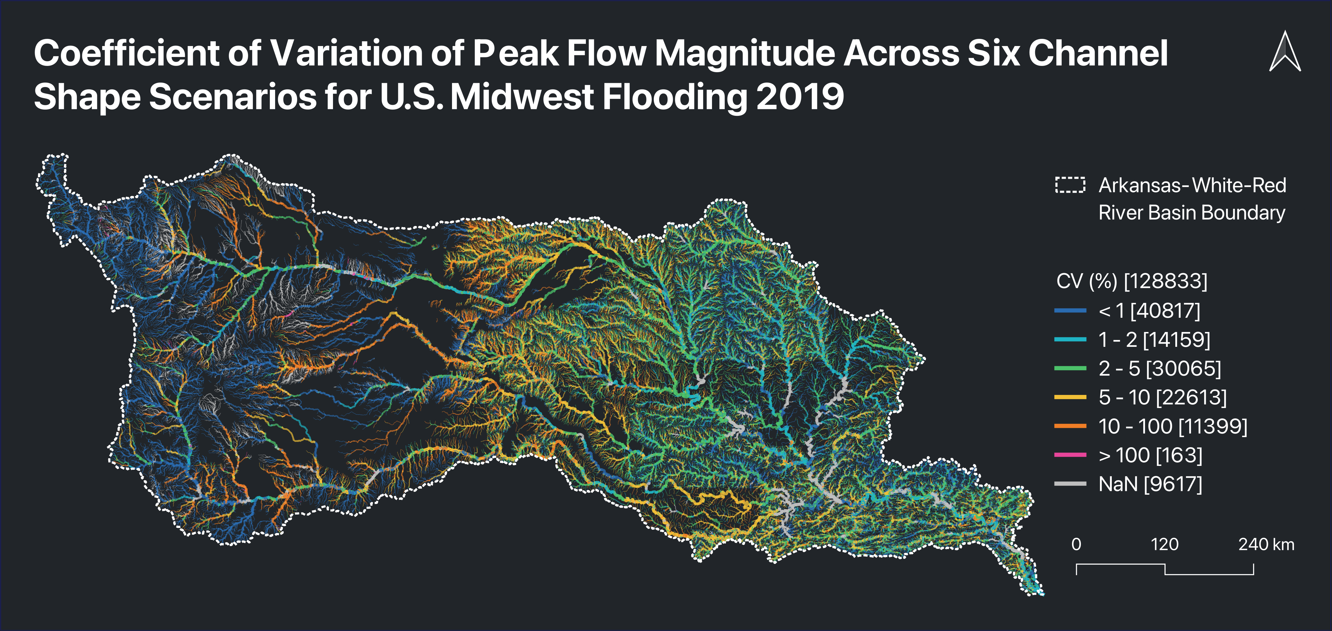 Peak-flow timing CV, 2019
