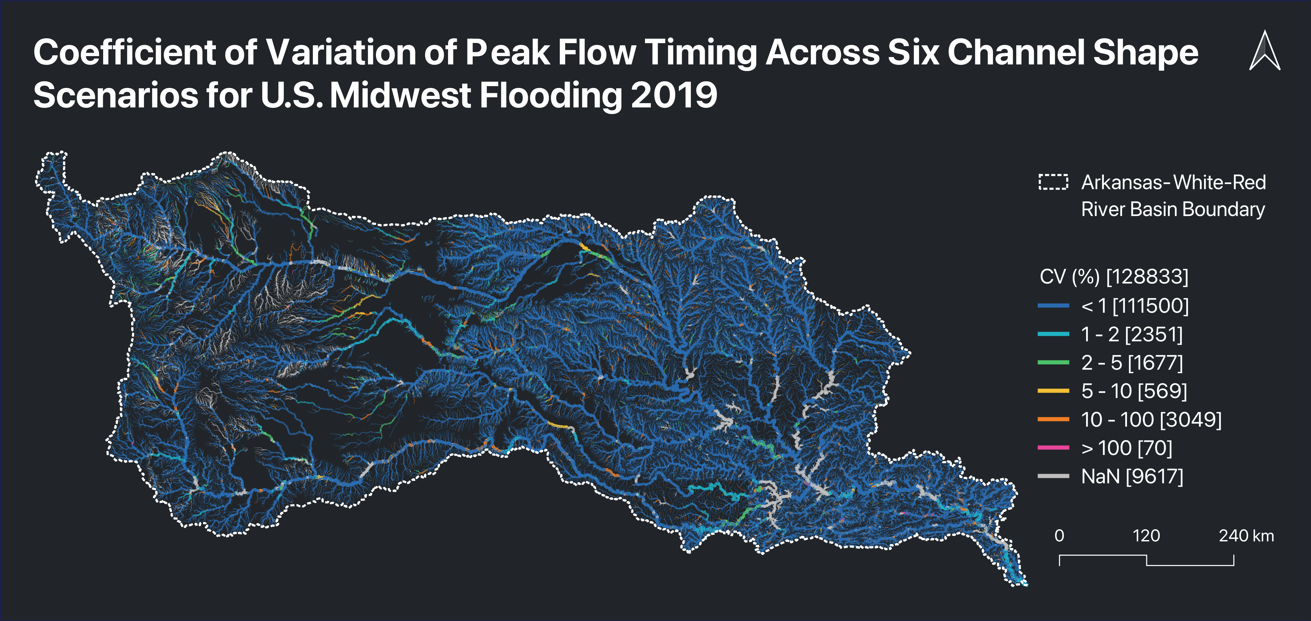 Runoff volume CV, 2015-16