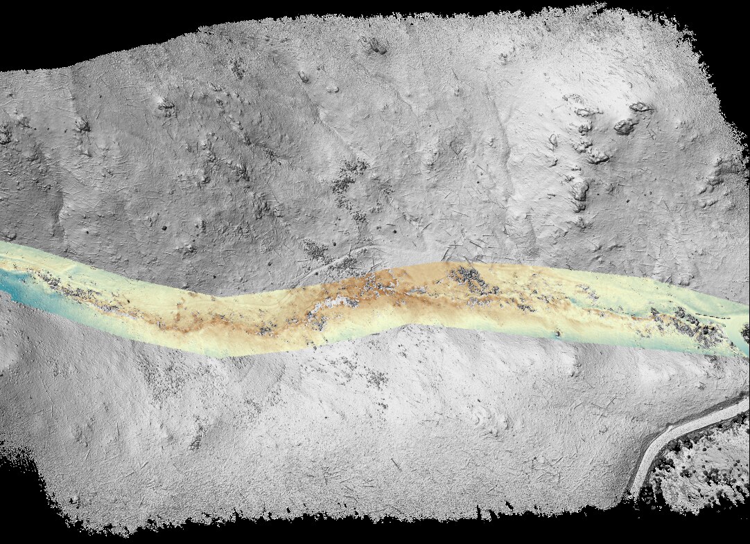 High-resolution channel-corridor DEM