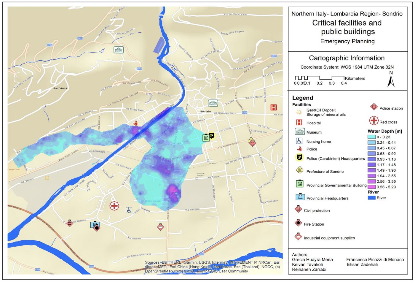 Critical facilities and public buildings, Sondrio